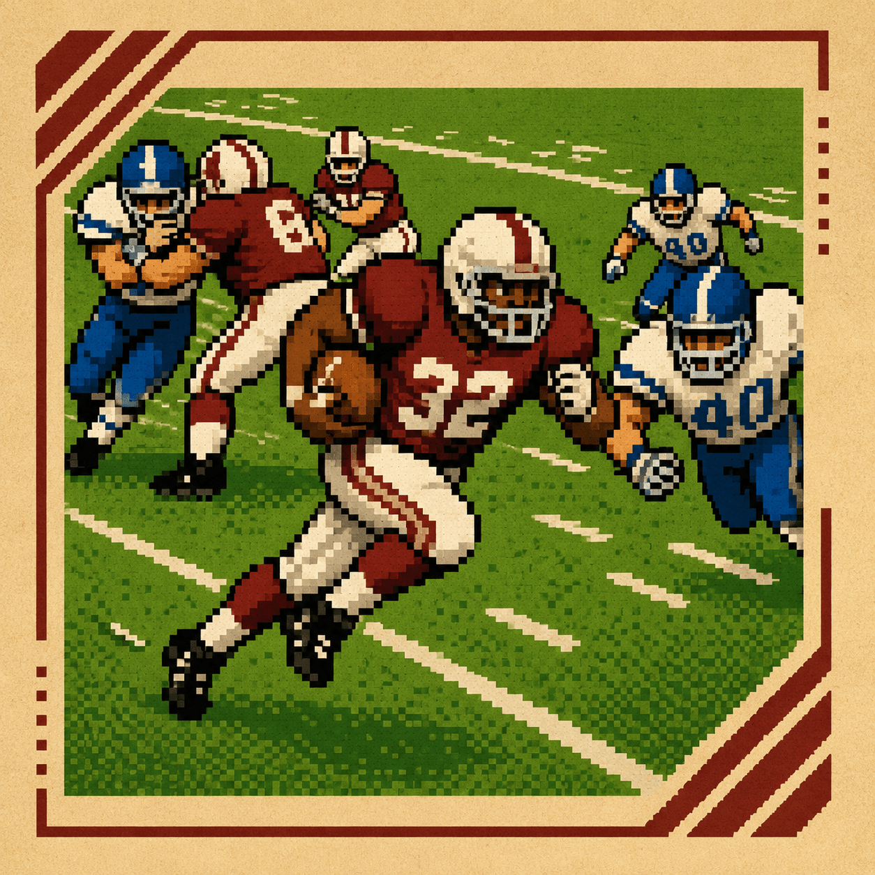 Gridiron — pixel art