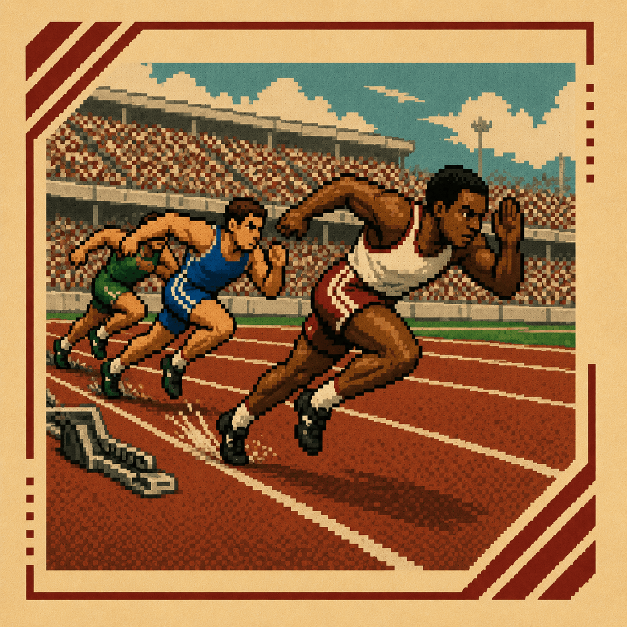 Track — pixel art